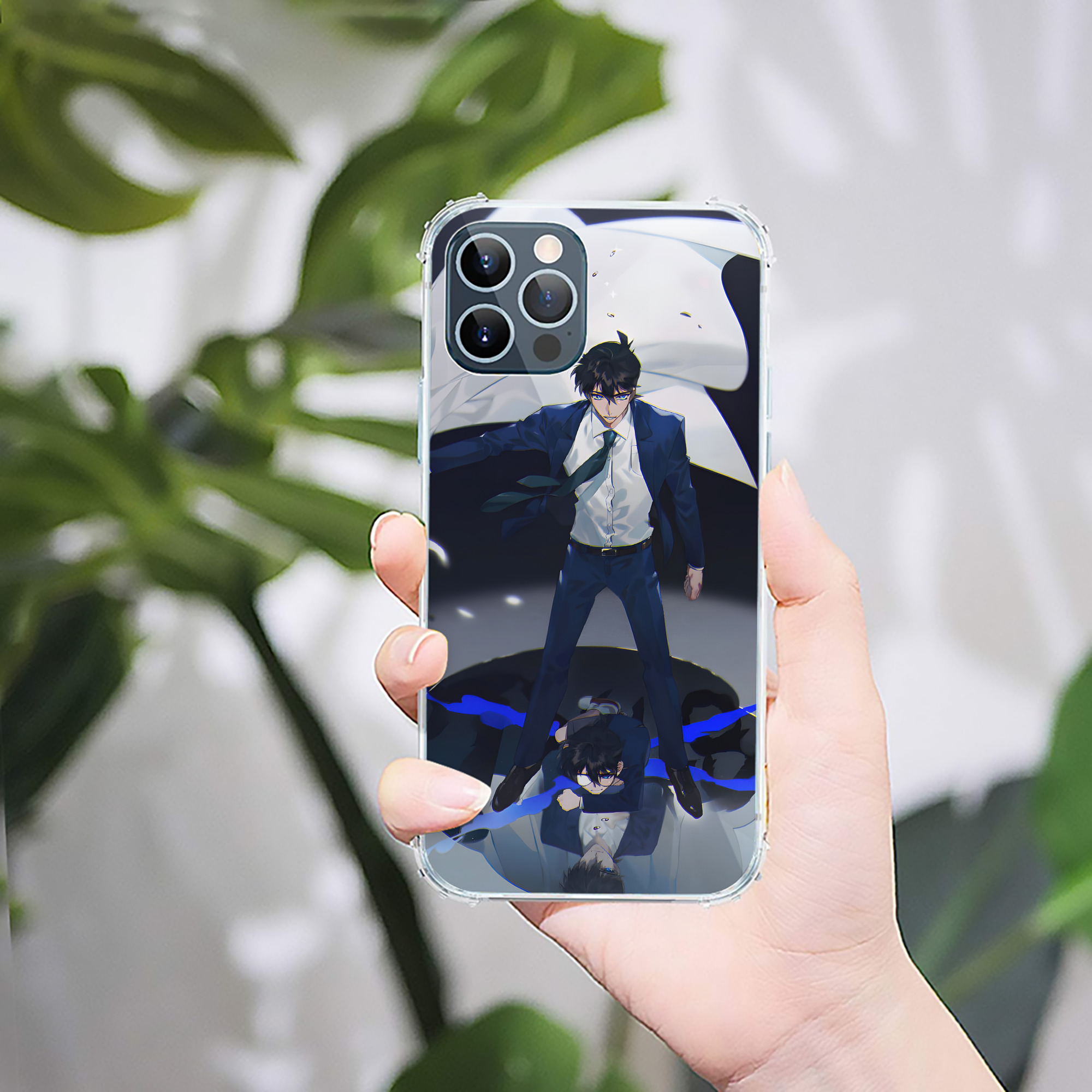 （画像用） 名探偵コナン Detective Conan 【iPhone 12シリーズ対応】透明スマホケース（クリアソフトケース）